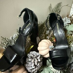Madden Girl Glossy Black Heels